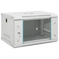 vidaXL 6HE Wandmontierter Netzwerkschrank 19" IP20 53x40x30 cm