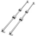 VEVOR Linearführungsschienen-Set, SFC20 1200 mm, 2 Stück 1000 mm SFC20-Führungsschienen, 4 Stück SC20-Gleitblöcke, 4 Stück Schienenstützen, Linearschienen und Lagersatz für automatisierte Ma