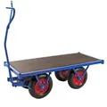 Kongamek Schwerlastwagen 1500x700x460mm mit Feststellbremse und Ziehgriff Ø400mm Luftbereifung 1500kg Tragkraft