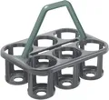 Rotho Flaschenträger Basic für 6 Flaschen 35 x 26 x 27 cm (L x B x H)