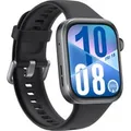 Watch Fit 4 (Seiya-B19F) , Smartwatch schwarz, schwarzes Fluorelastomer-Armband