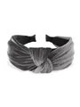 axy Haarreif Breiter Haarreif aus Samt mit Knoten, Vintage Damen Haareifen Haarband