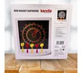 Karella Dartscheibe Mini Dartboard Magnet inkl. 6 Magnetdarts