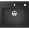 GROHE Spülbecken K700 Kompositspüle, schwarz, Granitspüle, 56 x 51 cm