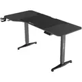 pro.tec Computertisch, Schwarz, Metall, 1-Sitzer, 159x119x75 cm, Arbeitszimmer, Schreibtische, Computertische