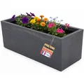 Pflanzkübel Vulkano, 72L Kübel rechteckig, Blumenkasten mit Wasserspeicher