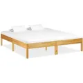 vidaXL Massivholzbett Eiche 180x200 cm 288481