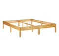 vidaXL Bett Massivholzbett Eiche 180x200 cm