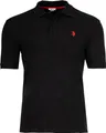 U.S. POLO ASSN. Herren Poloshirt - Piquet, Logo-Stickerei, Baumwolle Stretch Schwarz S