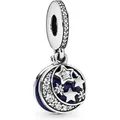 Pandora Kettenanhänger Pandora Moon & Blue Sky Charm-Anhänger 791993CZ Anhänger