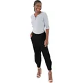 Stehmann Schlupfhose Stehmann, Rachell-650 in leichter Sommerqualität mit Faltendetails Faltendetails an den Taschen schwarz 34
