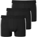 Schiesser Boxer 95/5 (3er-Pack) mit softem, tonalem Bund, kontraststarke Seitenstreifen schwarz 6