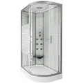 Home Deluxe Dampfdusche, Weiß, Glas, 80 cm, Badezimmer, Baden & Duschen, Duschkabinen