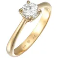 Elli PREMIUM Moissanite Solitär Verlobungsring 925 Silber 52 Damen 