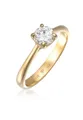 Elli Premium Fingerring Moissanite Solitär Verlobungsring 925 Silber, Verlobungsring