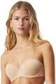 Calvin Klein Damen Trägerloser BH Push-Up, Beige (Bare), 70DD