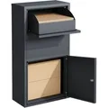 KARAT Paketbox Clement Paketkasten Anthrazit mit Klappsystem und Schloss Wetterfest