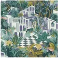 Rasch Vliestapete Rasch Tropical House, Botanical, grün blau