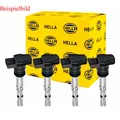 4x HELLA Zündspule Zündmodul Zündeinheit für Volvo V70 III BW 2.0 GDI V60