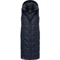 Navahoo Damen Steppweste Brezelchen – Lang & Stylisch Warm
