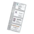 DURABLE Visitenkartenhüllen transparent, für bis zu 8 Visitenkarten, 10 St. 2387-19