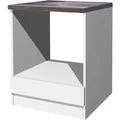 Flex-Well Küchen-Herdumbauschrank mit Arbeitsplatte Lucca 60 cm
