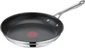 Tefal Bratpfanne Jamie Oliver Cook Smart, Pfanne Induktion mit Antihaftversiegelung, Edelstahl, Thermo-Signal bei idealer Bratttemperatur, für alle Herdarten geeignet