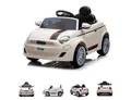 Chipolino Elektro-Kinderauto Kinder Elektroauto Fiat 500, Belastbarkeit 30 kg, Fernbedienung, Sicherheitsgurt, MP3, USB