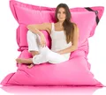 Lazy Bag Sitzsack XXL in Rosa - 180x140 cm Riesensitzsack für Indoor & Outdoor, Bodenkissen mit waschbarem Nylon-Bezug & EPS-Füllung