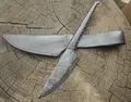 Haller Mittelalter Messer aus Kohlenstoffstahl Leder umwickelt Brotzeitmesser