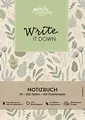 Write It Down • Nachhaltiges Notizbuch in A5 mit Hardcover und Pflanzen-Motiv: Eintragbuch mit weißen Seiten und Punktemuster. Umweltfreundliches ... praktisches Bullet-Journal (pen2nature books)