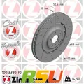 2x Zimmermann Bremsscheibe FORMULA Z 100.3380.70 Höhe 52 mm Lochkreis 112 mm