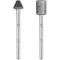 Wolfcraft - 5989000 Diamantschleifstift-set, Zylinder- Und Spitzkegelförmig, 2-tlg. 1 Set