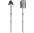 Wolfcraft Schleifstift Diamantschleifstift-Set, zylinder- und spitzkegelförmig 5989000