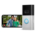 Ring Smart Home Türklingel Video Doorbell 4 Akku - HD Video Funkklingel für die Haustür silberfarben