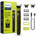 Philips OneBlade 360 QP2834/31 3x 360 Klingen 3x Trimmaufsätze 2x Körperaufsätze