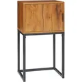 Homcom Konsolentisch Flurtisch Mit Stauraum, 40 X 30 X 76 Cm Beistelltisch Sofatisch Für Kleinen Raum, Eingang, Flur, Wohnzimmer Natur