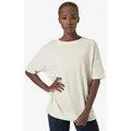 SUPER.NATURAL T-Shirt für Damen, nachhaltig, Merino OVERSIZED BIO funktionell weiß L