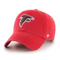47 NFL Atlanta Falcons Clean Up Unisex-Baseballkappe, Verstellbarer Riemenverschluss, Einheitsgröße, Team Logo, Farbe Rot
