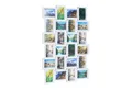 relaxdays Staffelbilderrahmen Bilderrahmen für 24 Fotos, weiß
