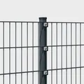 Doppelstabmattenzaun Komplettset inkl. Pfosten, Schrauben, Klemmhalter 6/5/6 mm
