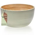 Bambus Bowl Nachhaltige Obstschale Salatschüssel Müslischale Grün 25cm 2 Stück