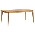 Esstisch Filippa, aus massiver Eiche, skandinavisches Design, rechteckig 180x90 cm, natur geölt