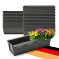 16x Blumenkästen Hängetopf Pflanzkübel für Europalette Balkon Einsätze anthrazit