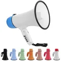 Pyle Megaphon mit Sirene & Mikrofon, Signalhorn 20 Watt mit Lautsprecher, Schultergurt, Aufnahmefunktion & Aux-Anschluss, Mini Megafon Kinder & Erwachsene, Robustes Tröte Faltbar für Indoor & Outdoor