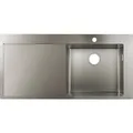 hansgrohe Einbauspüle 450 mit Abtropffläche links (Aufsatzspülbecken, 51 cm, 104.50 cm) (43306800)