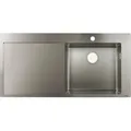 hansgrohe Einbauspüle 450 S715-F450 1025x490mm, 1 Beck. R, Abtropffl. li, ES - Silber