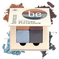 Benecos Quattro Eyeshadow true blue - 4 hochpigmentierte Lidschattenfarben - wiederbefüllbare Make-up-Palette - Naturkosmetik mit Bio-Rizinusöl