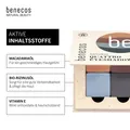 Quattro Eyeshadow Benecos True Blue 4 Farben Naturkosmetik Bio-Rizinusöl