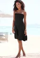 Strandkleid, mit verschiedenen Tragemöglichkeiten, Jerseykleid, Strandrock, Gr. 38 - N-Gr, schwarz N-Gr